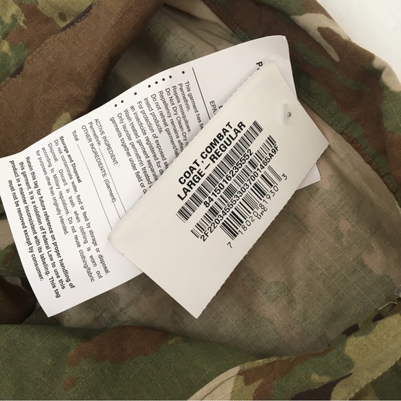 USA military camouflage jacket. Insect repellent. Size large. New with tags. - Picture 5 of 9